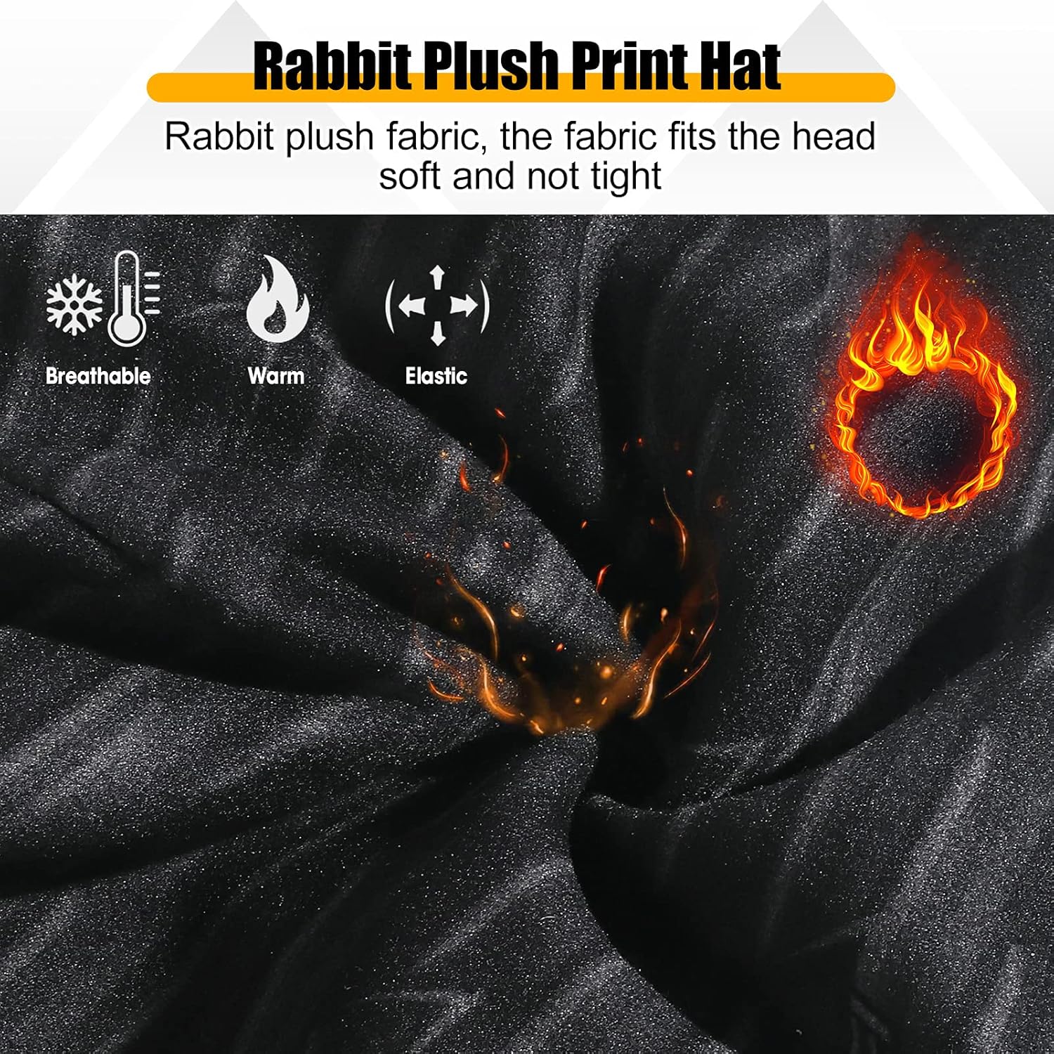 Hasagei Running Hut Männer Frauen Radsporthut unter Helm Mütze Kaltes Saison warmer Sporthut Antistatische gedruckte Hut für Freizeitaktivitäten Jogging Travel Ski Mountaining Radsport – Bild 5