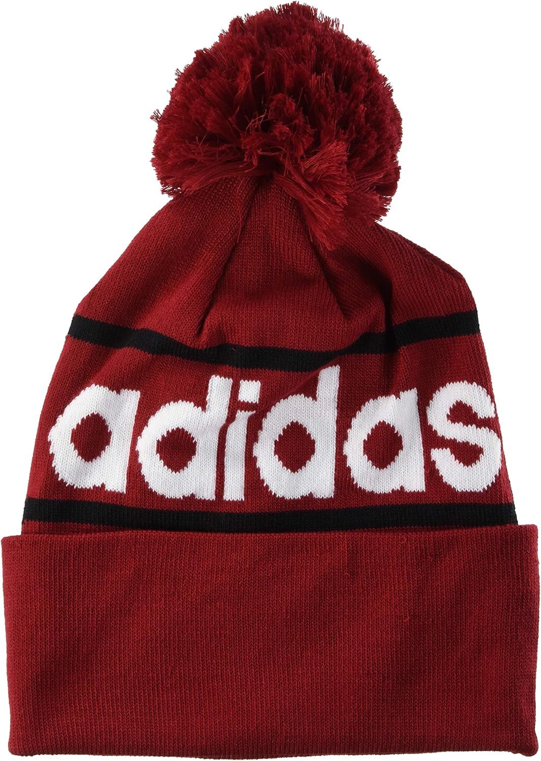 Adidas Motorhaube mit Pompom, rot