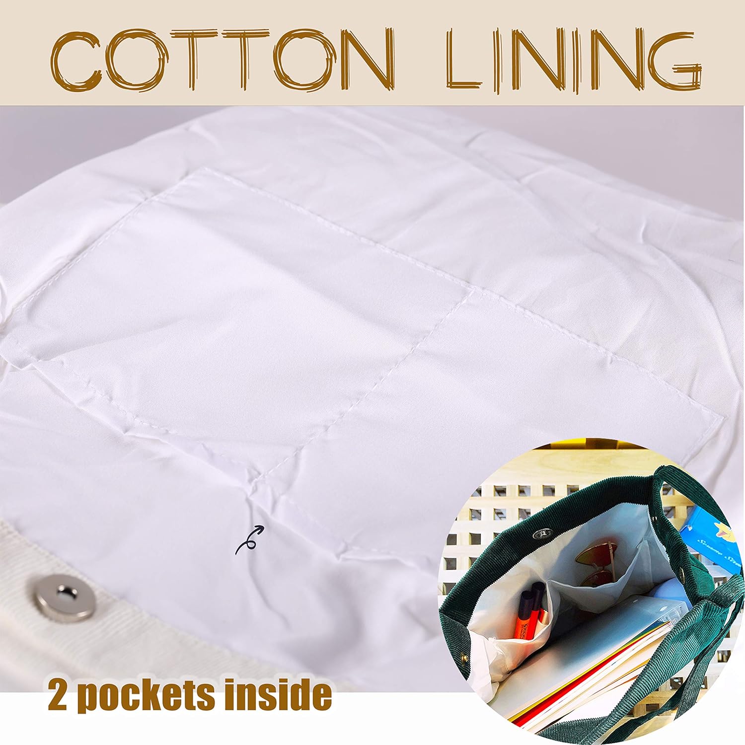 Große Cord -Bag Damen Ultralight -Umhängetasche für Frauen – Bild 4