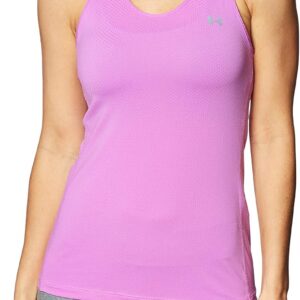 Under Armour Women UA Heatgear Racer, enge Frauenweste mit weichem Gefühl, schlankes ärmelloses T-Shirt für Frauen mit Grafikdesign