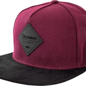 Blackskies Port Snapback Cap | Unisex Baseball Hat Cap Faux Wildleder Visor Wildleder